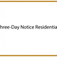 Three-Day Notice Residential Three-Day Notice Residential